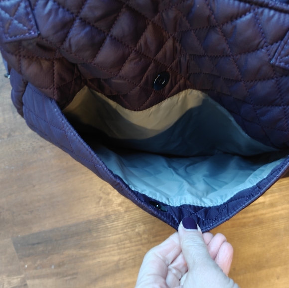 MZ Wallace Large Metro Quatro Tote in Raisin - Picture 3 of 9